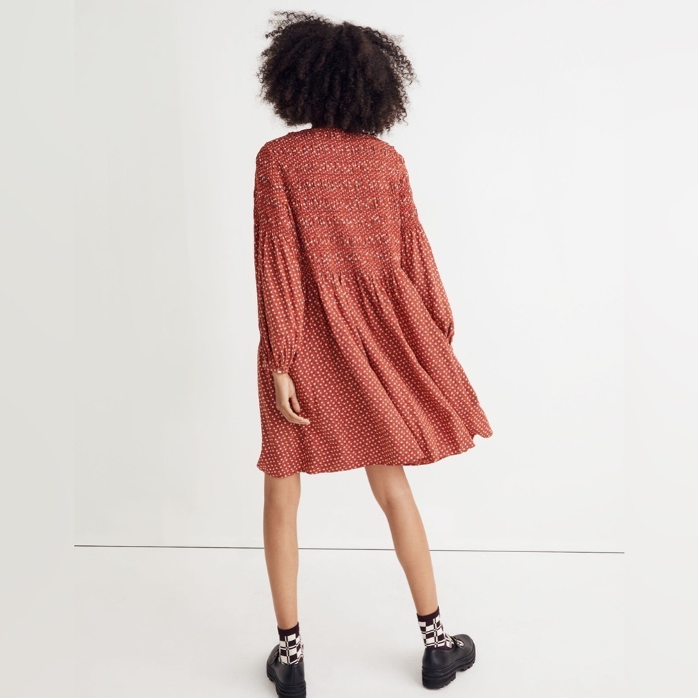 Madewell Challis Button-Front Mini Dress in Tiny Daisy - Size XXS - Picture 3 of 8
